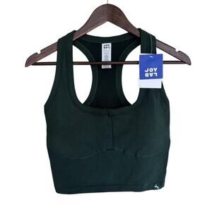 JoyLab Hunter Green Built In Shelf Bra Tank Cropped - XXL - NWT